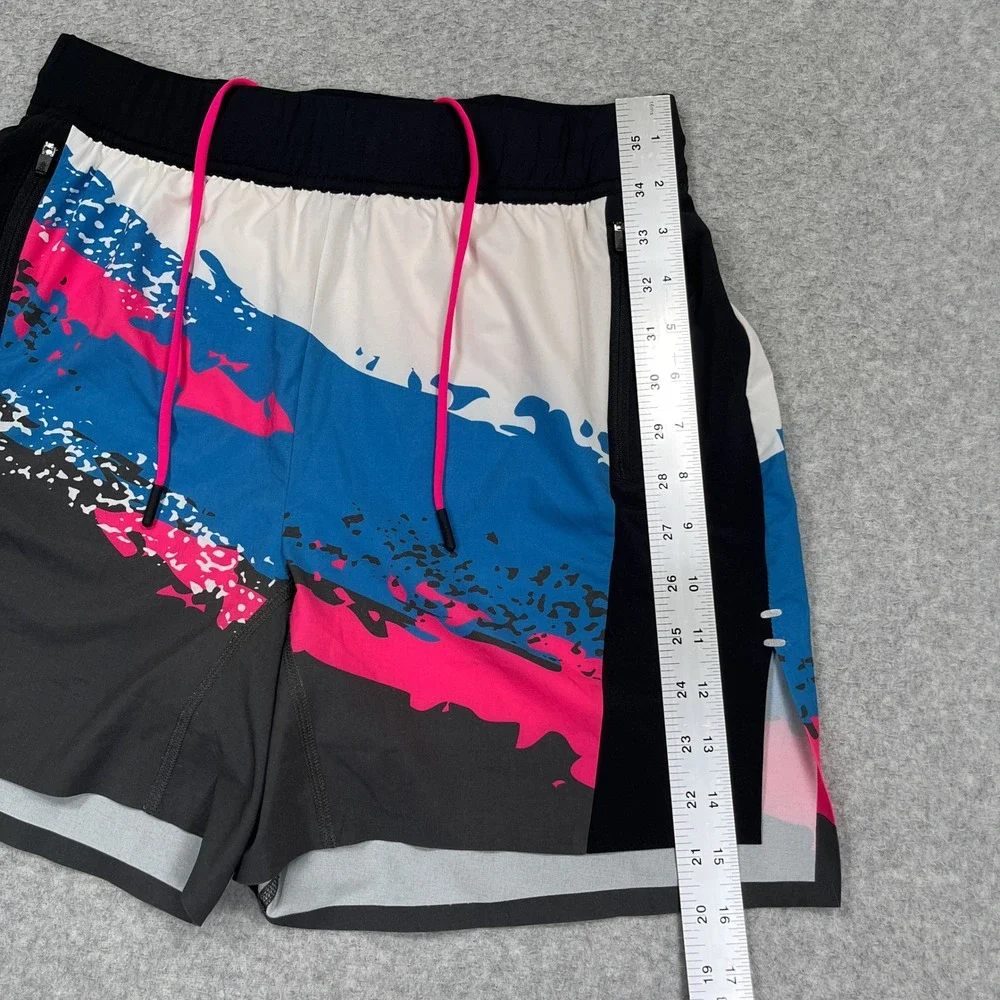 Chubbies Shorts Mens Small Multicolor Abstract 5.5 Inseam Performance Athletic